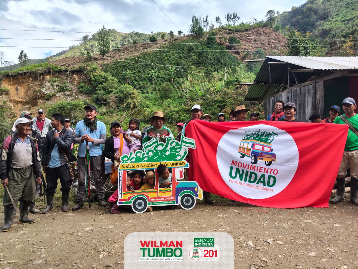 wilmantumbo201's tweet image. Desde el territorio ancestral de Tumbichucue, en Inzá, seguimos caminando la palabra y fortaleciendo la unidad desde las comunidades.

🗳️ Tarjetón rosado | 🚌 Chiva | ✏️ 201
#Tumbichucue #Inzá #Chiva201