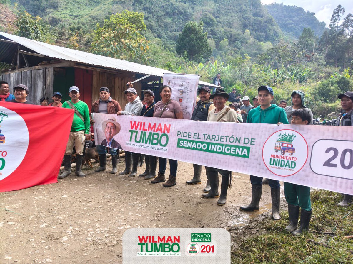 wilmantumbo201's tweet image. Desde el territorio ancestral de Tumbichucue, en Inzá, seguimos caminando la palabra y fortaleciendo la unidad desde las comunidades.

🗳️ Tarjetón rosado | 🚌 Chiva | ✏️ 201
#Tumbichucue #Inzá #Chiva201