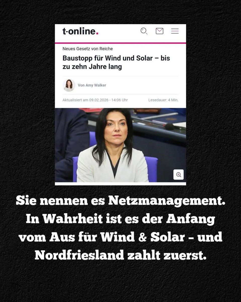Via #ChristinaChristiansen:

Nordfriesland.
Der Kreis, der geliefert hat.
Der Kreis, der gebaut hat, während andere noch diskutiert haben.
Der Kreis, der Windräder aufgestellt hat, als man uns dafür ausgelacht, verklagt und beschimpft hat.
Der Kreis, der Deutschland jahrelang mit