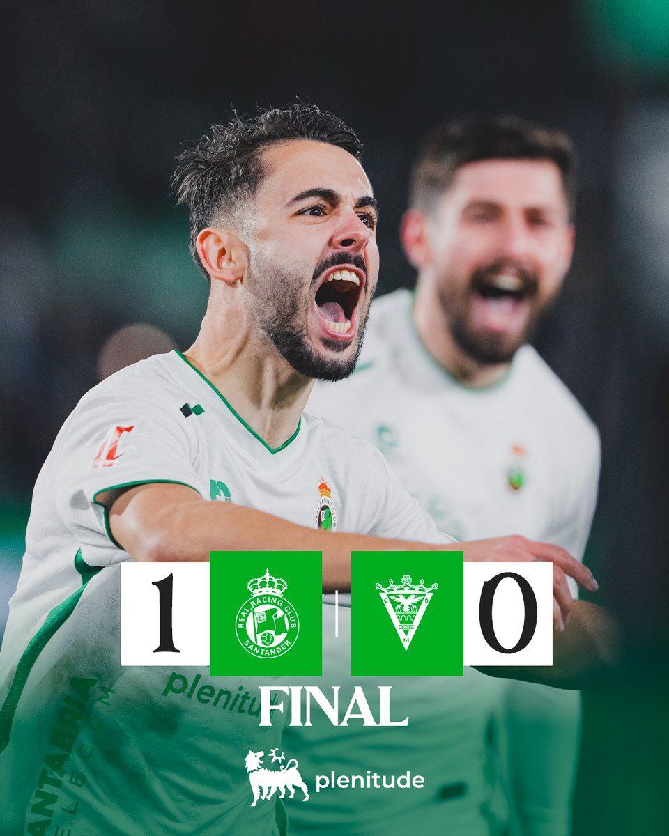 💚 ¡FINAL EN EL SARDINERO! ¡GANÓ EL RACING!

Racing 1 - 0 <a href="/CDMirandes/">Club Deportivo Mirandés</a>

🎯 Andrés

#RacingMirandés