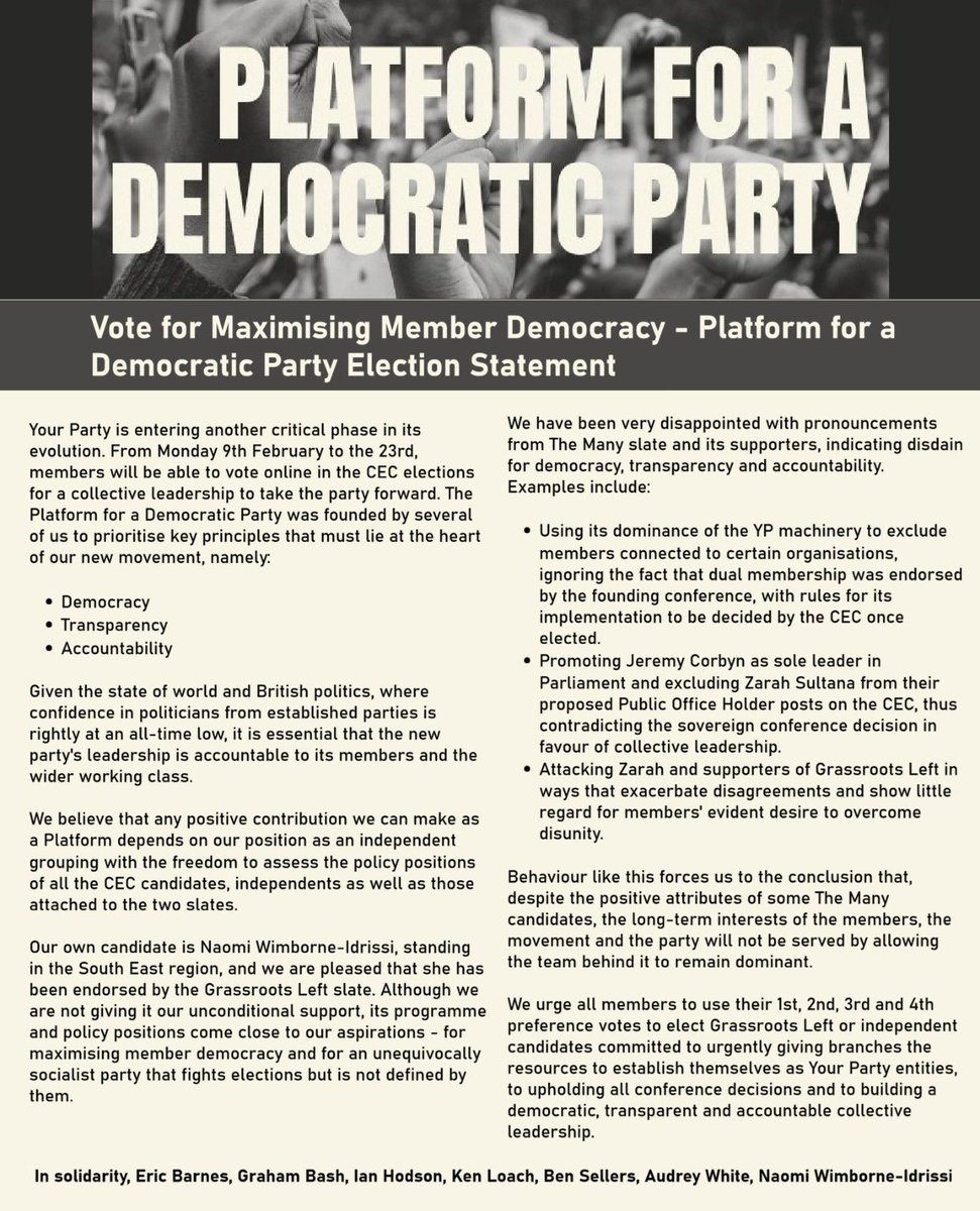 Platform for a Democratic Party tweet media