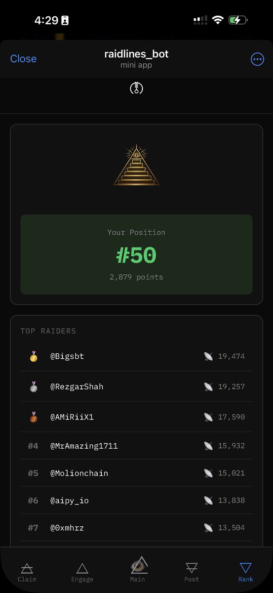 #50 / 2,879 pts 👁️⃤  
<a href="/nabulines/">NABULINES</a> heating up…🔥
lemme see yours