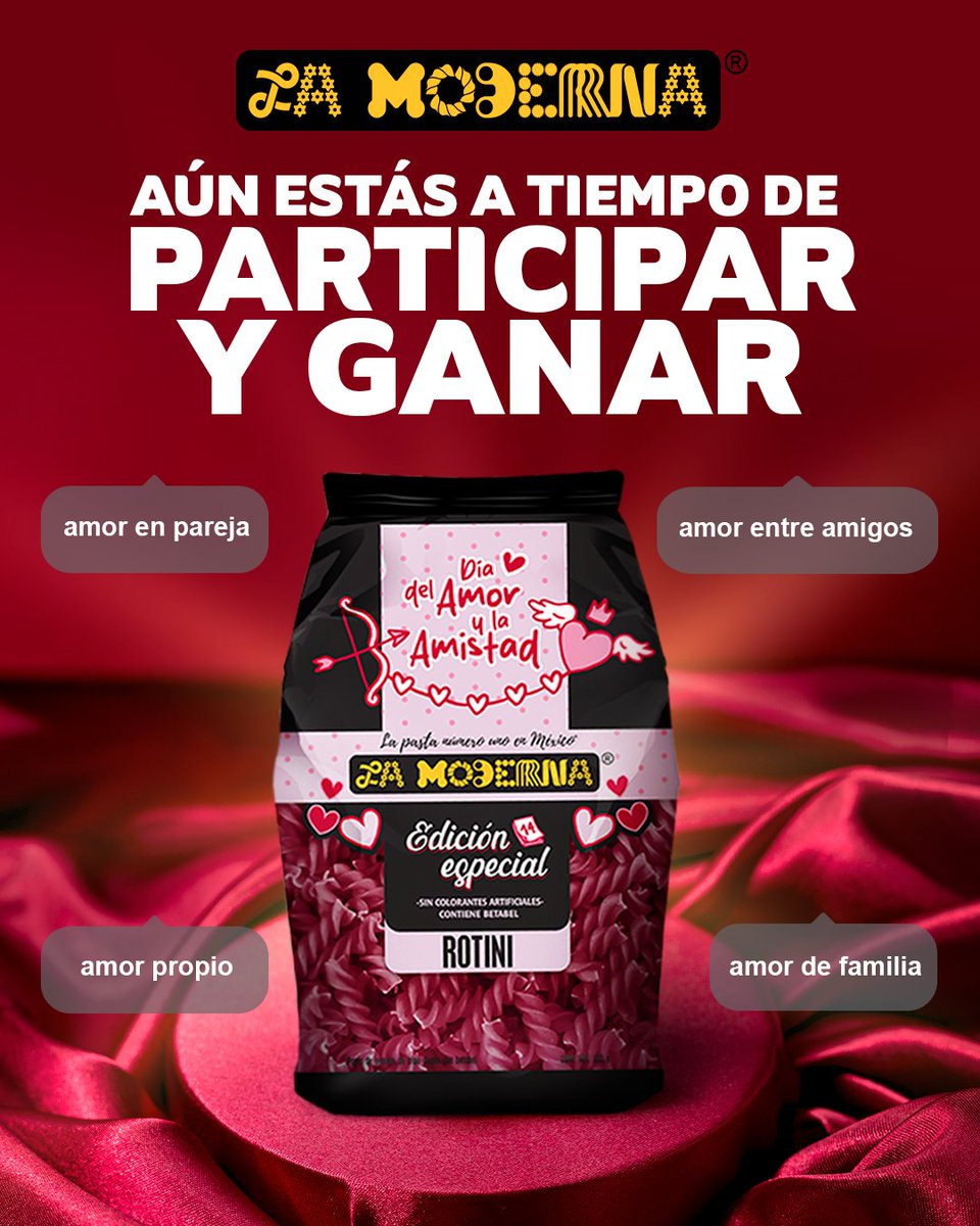 ¡Aún puedes participar! 👌
Anímate a participar y GANA increíbles premios. 

instagram.com/p/DUi-QN8ClKI/

#DemuestraAmorConLaModerna