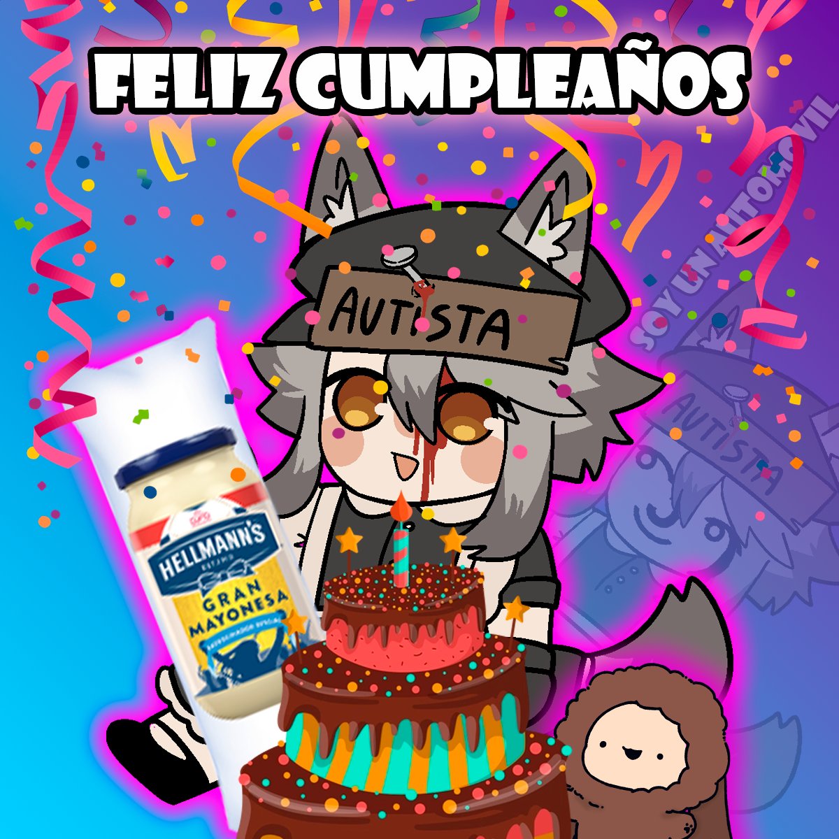 Feliz cumpleaños al Lobo Autista de Mensos🎉🎂

Queremos desearle un feliz cumpleaños a <a href="/Morgan_Kaiser94/">MorganVtuber ♤Mensos INC♤</a> Patricio te dejo un Kit especial para tu casería de monstros😎🎂

Pero creemos que deberías mantenerte alejado de la mayonesa...