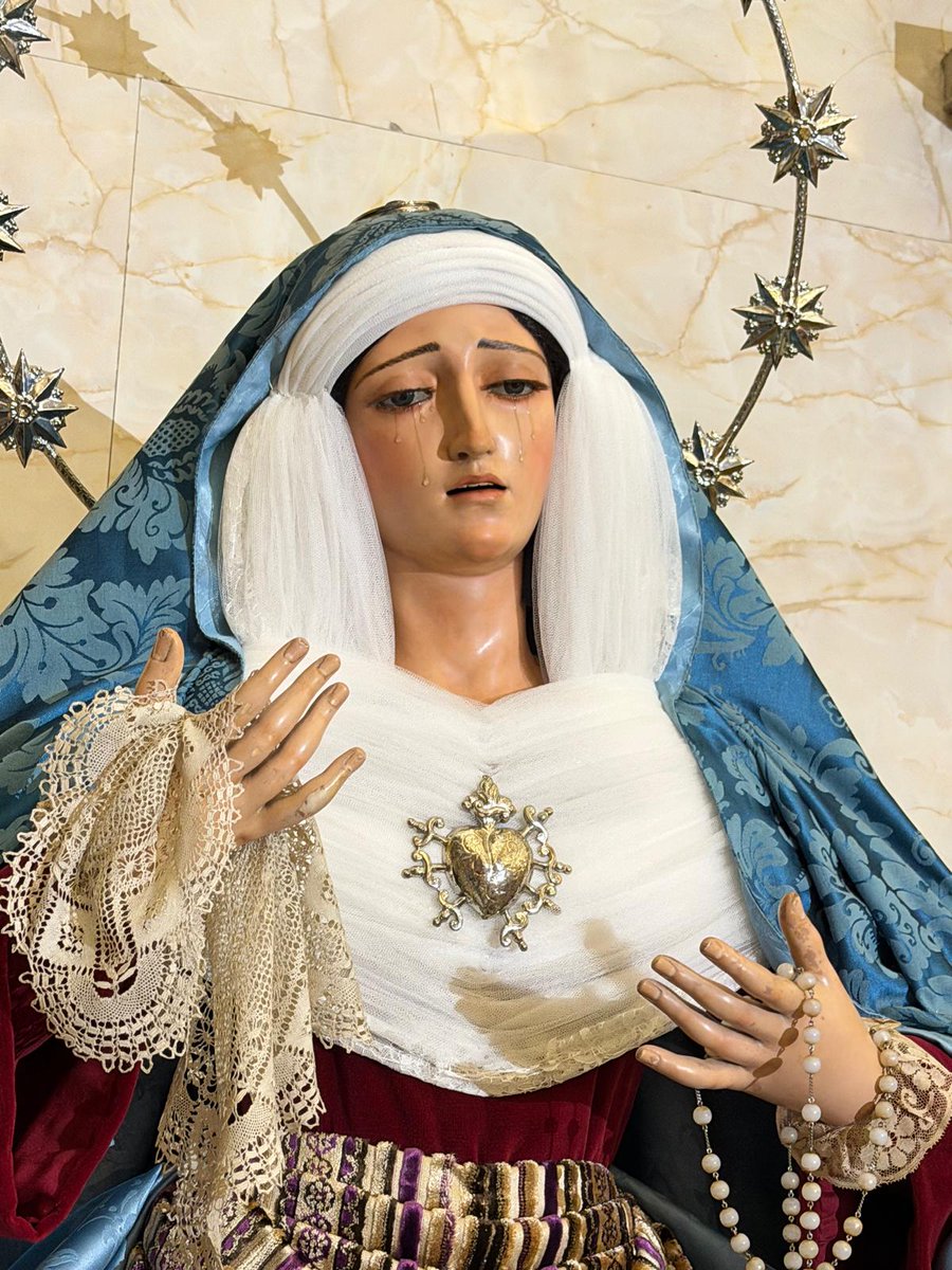 Alex27Sep's tweet image. Maria Santísima de los Dolores de la Hermandad del Nazareno de San Fernando vestida de hebrea.