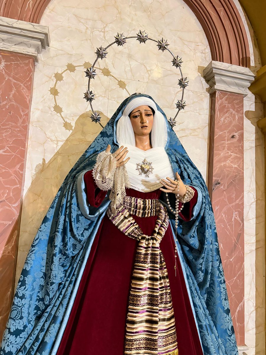 Alex27Sep's tweet image. Maria Santísima de los Dolores de la Hermandad del Nazareno de San Fernando vestida de hebrea.
