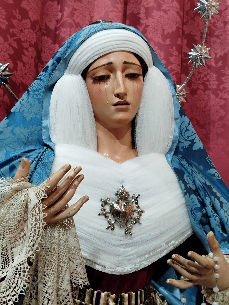 Alex27Sep's tweet image. Maria Santísima de los Dolores de la Hermandad del Nazareno de San Fernando vestida de hebrea.