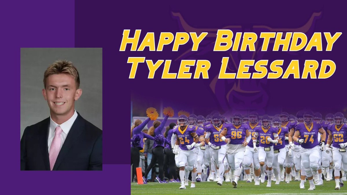 maverick_scoop's tweet image. We here @MinnStFootball would love to wish @TylerLessard_ a VERY HAPPY BIRTHDAY! 

We hope you have a Great Day!! 

#MavFam 🤘🏽😈 🎂