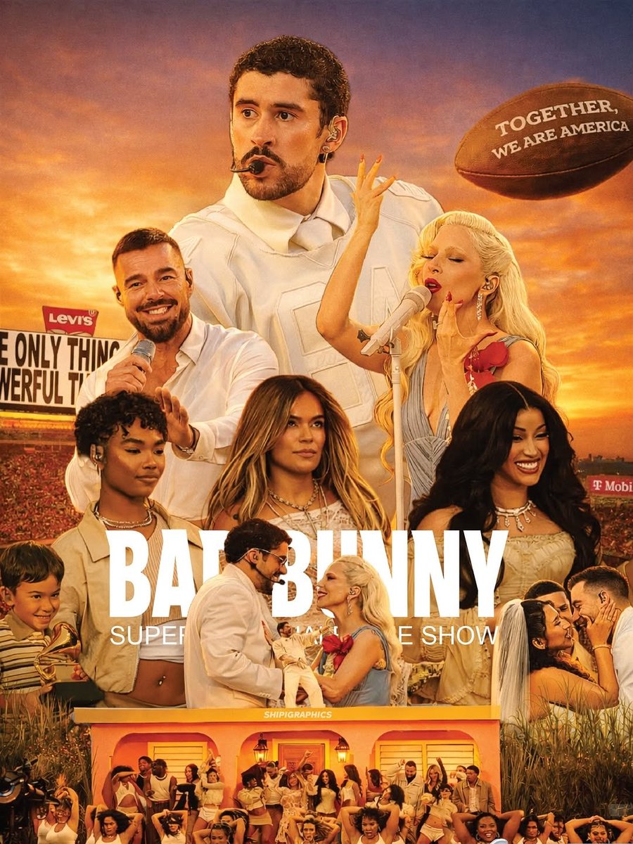 “Bad Bunny has the best Super Bowl halftime show.” 🏈🇵🇷