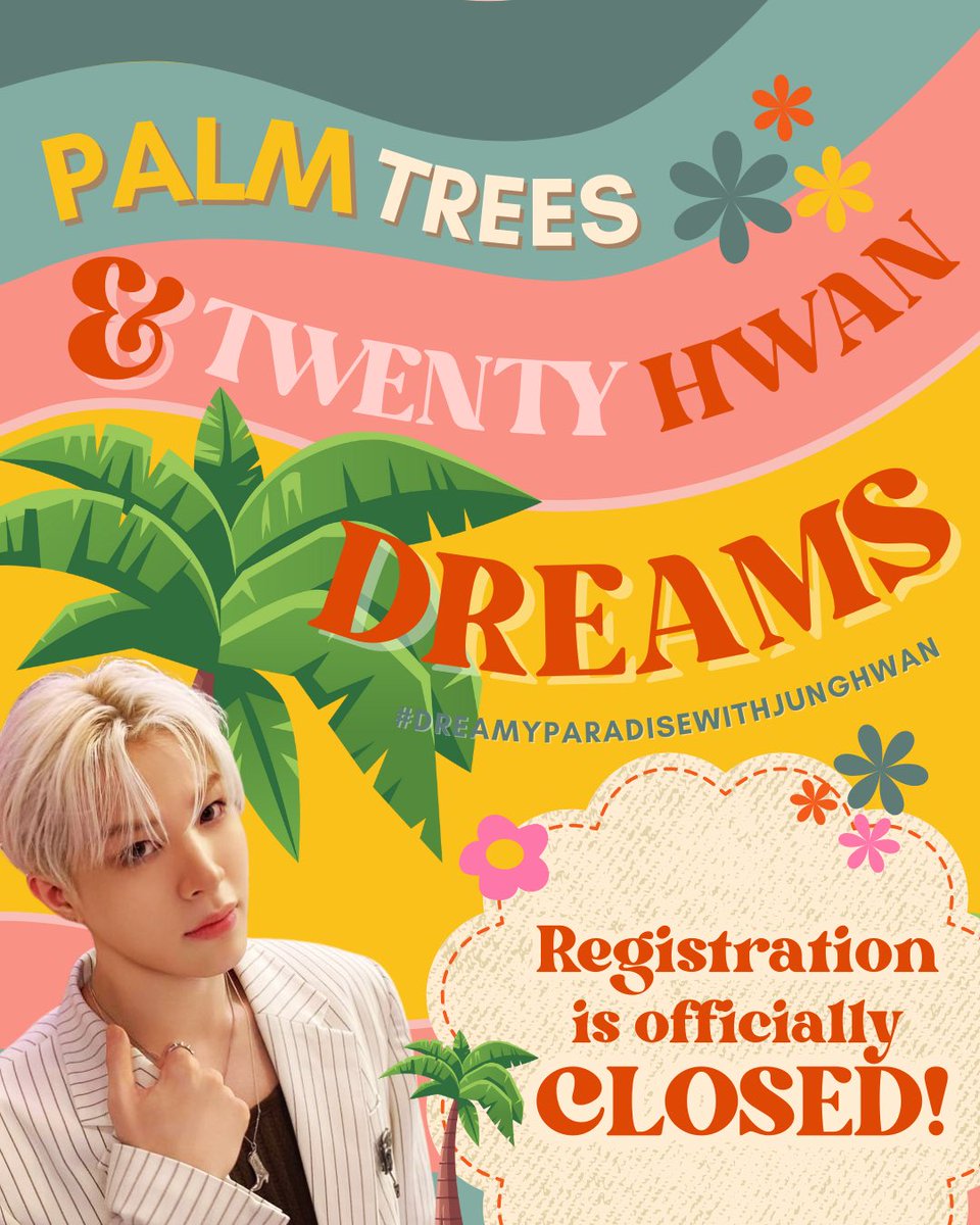Registration is now officially closed ✨

Thank you to everyone who registered for So Junghwan’s onsite cup sleeve event 💛

#DreamyParadiseWithJunghwan