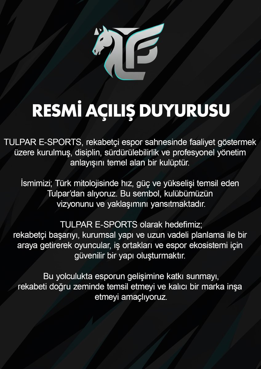 Tulpar Esports tweet media