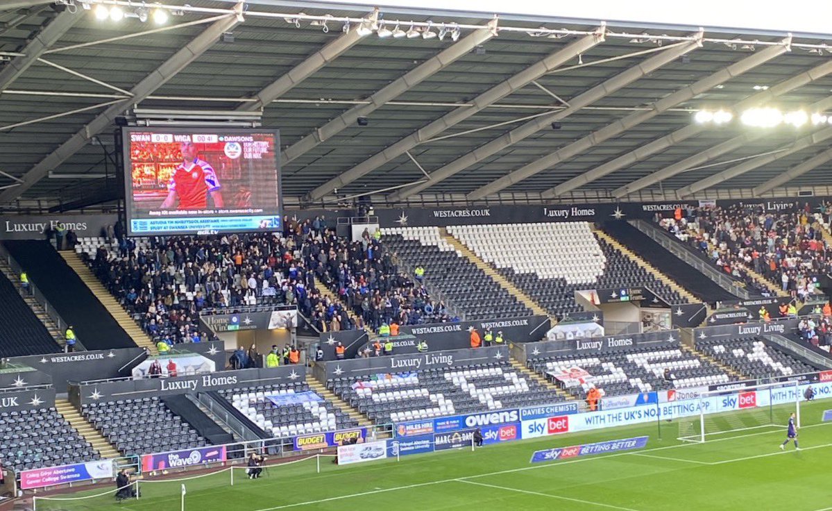 biggest pet peeve about the lib is that the away fans when <1000 always get put on the left of the away end like in pic, feel it’d make it much better if they were on the right for the atmosphere, obviously probably need a couple more stewards etc but it’d be worth it imo