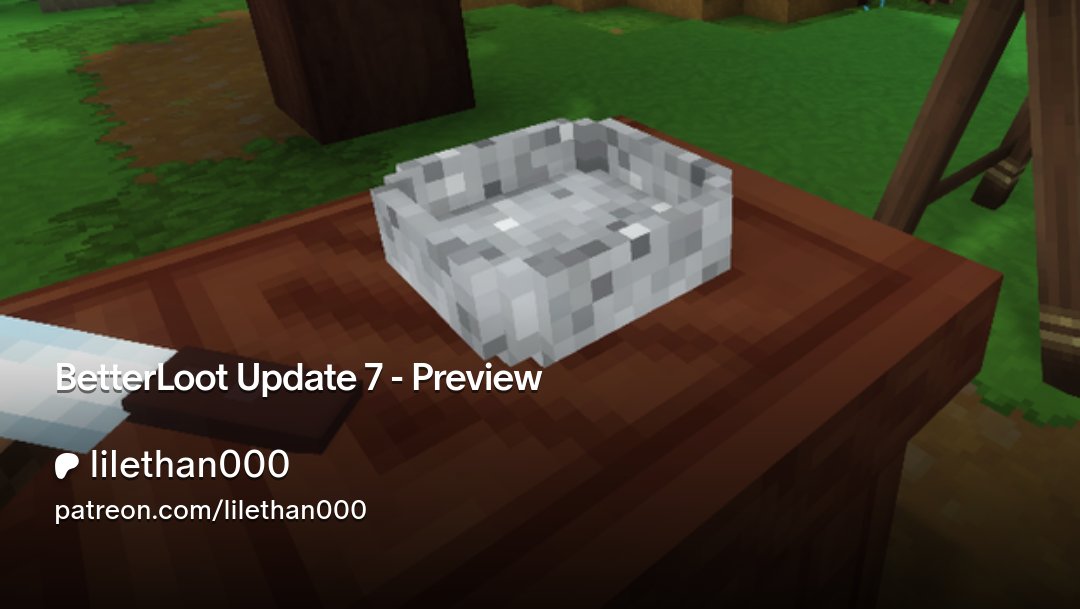 Preview for the new update for BetterLoot is available on my Patreon now #HytaleModding 

  patreon.com/posts/betterlo…