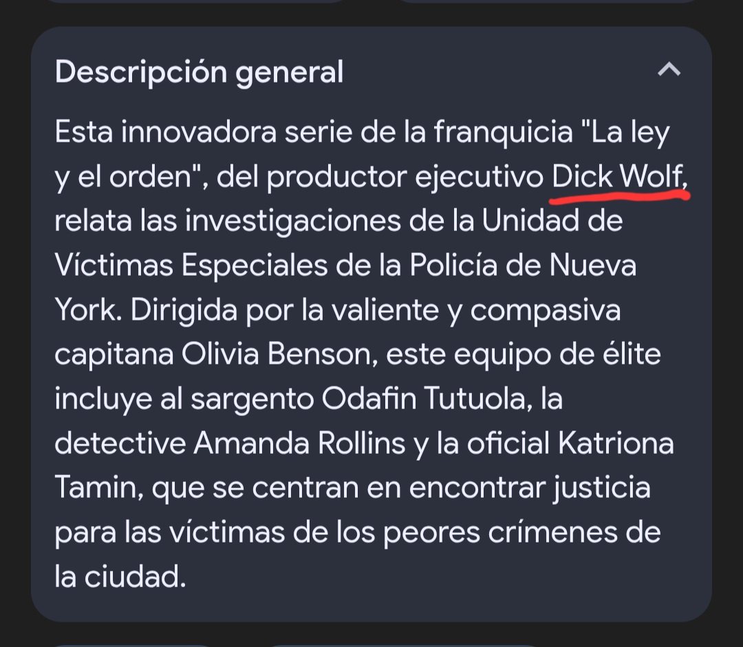 MitInsomnia's tweet photo. @ResQ720 El productor de La Ley y El Orden se llama "P3-n€ lobo" https://t.co/wNC4DTbVBM