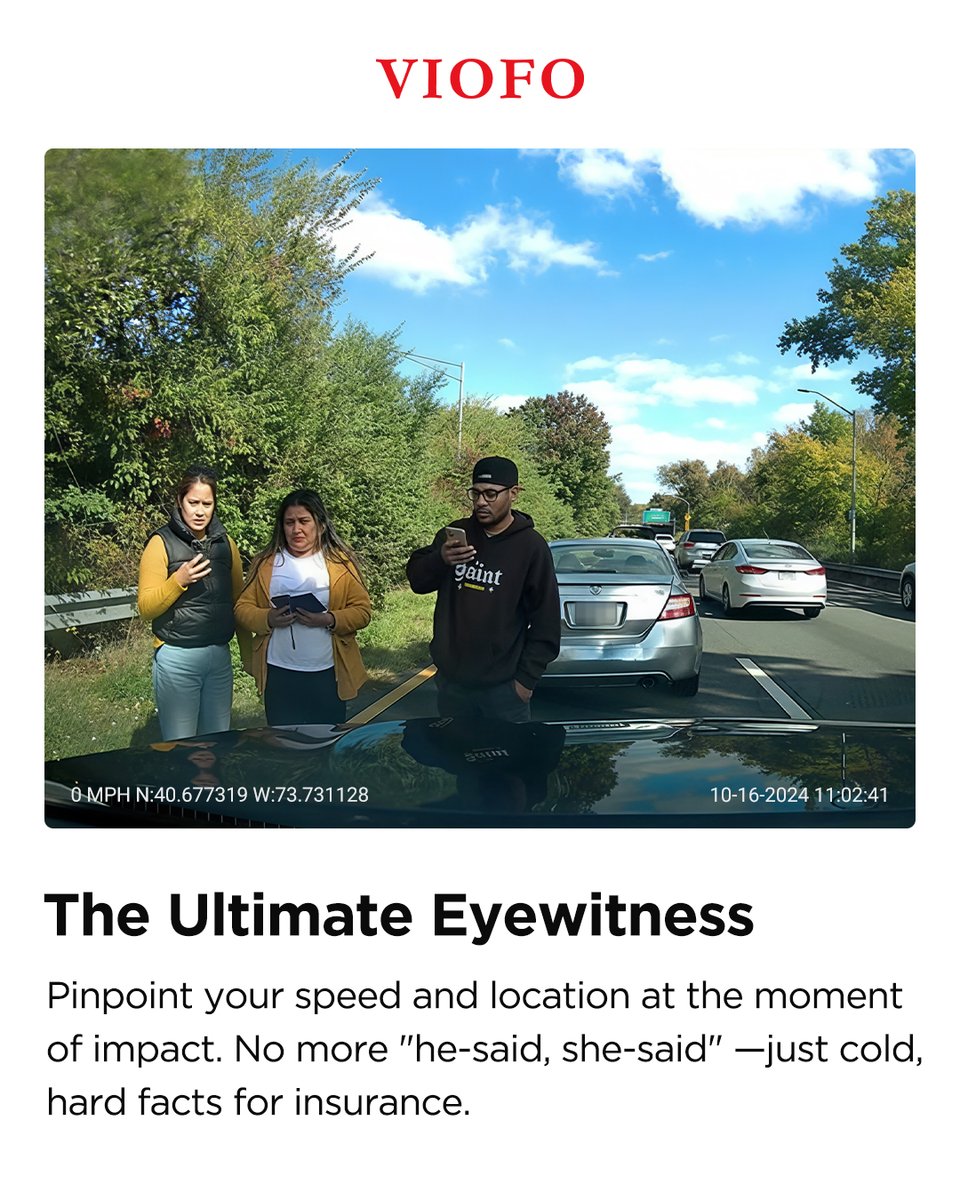 viofo's tweet image. Every drive has a story, and some are worth remembering. ⭐
With GPS built into your dash cam, it’s not just about recording the moment — it’s about knowing exactly how it happened, where it happened, and being able to revisit every mile. 
#viofo #cartech #caraccessories #carcare