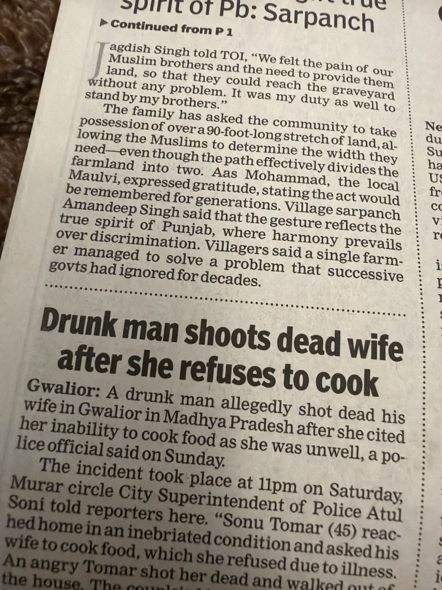 MehakDua15's tweet photo. “Shoots dead wife”…. Ummmmm??? @timesofindia ???? 🫤 https://t.co/MJNkzKCMHb