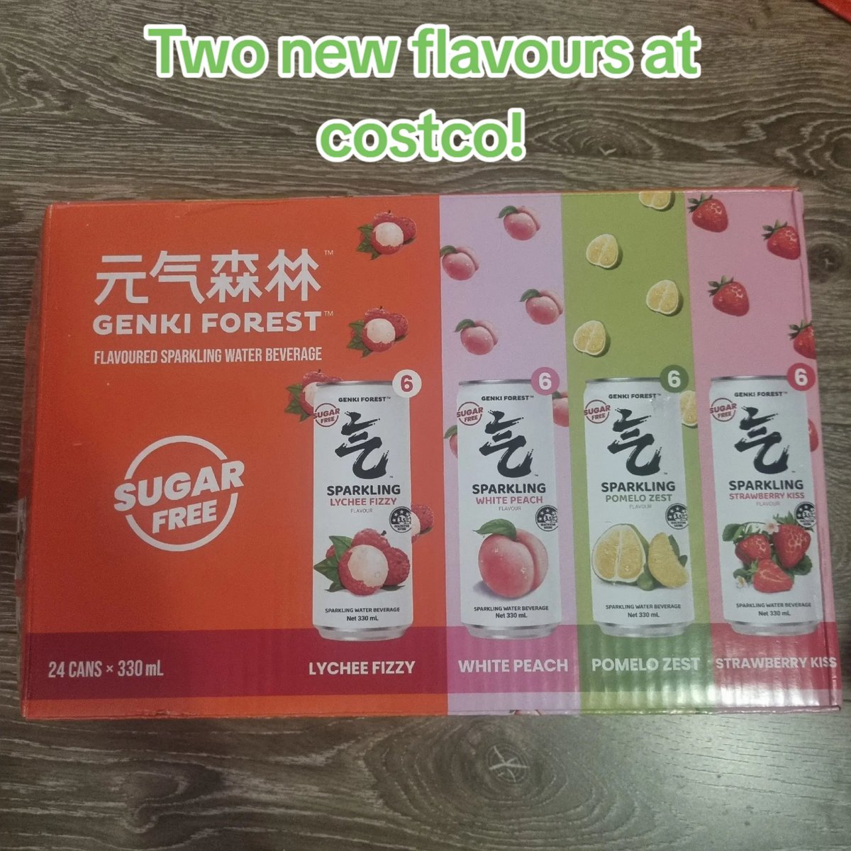 Fud_Boi's tweet photo. New flavours at costco! I've really liked genki as a replacement for coke  and I haven't tried the new flavours.  what's your favourite?? 

#sparklingwater #genkiforest #nosugar #softdrink #costco https://t.co/6uRjpYkLo7