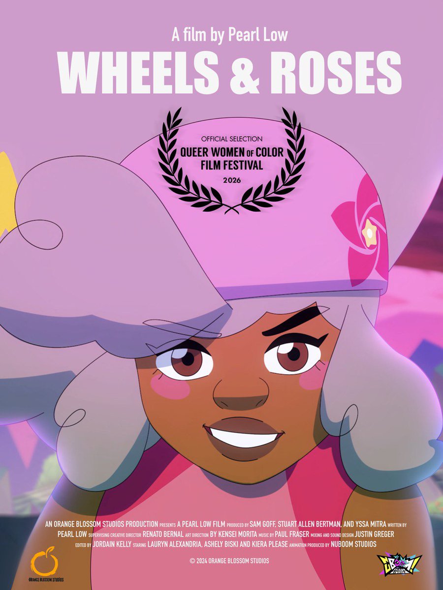 EXCITING NEWS!!! WHEELS &amp; ROSES IS COMING TO INTERNATIONAL QUEER WOMEN OF COLOR FILM FESTIVAL IN SAN FRANCISCO!!!!!!

WHEELS &amp; ROSES IN SAN FRANCISCO WEEEE!!!

Cannot wait to share more Black joy with animation lovers in the Bay🥹❤️❤️❤️

My magical girl heart is full!!!