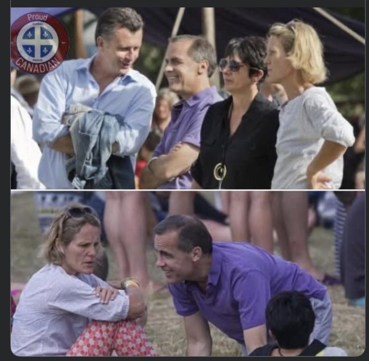 JayGenXer's tweet image. 🚨 BLATANT MEDIA HYPOCRISY ON FULL DISPLAY 😡🔥

Just imagine if @PierrePoilievre was caught grinning ear-to-ear in photos, sprawled on the floor partying with Ghislaine Maxwell — a CONVICTED international sex trafficker sentenced to 20 years for recruiting and grooming underage…