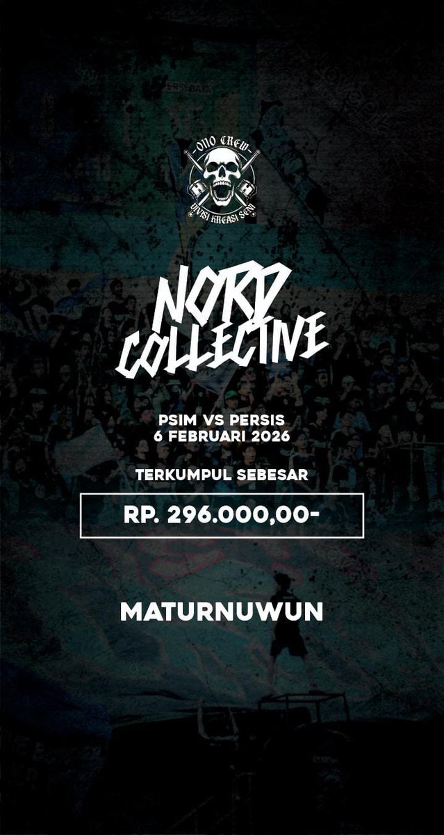 DivisiSeni1929's tweet photo. Laporan kas yang terkumpul
PSIM vs Persis Solo
6.02.2026
Okeh sitik dinggo bareng bareng π₯π₯
#TheMaident #NordCurva
#PsimJogja #LaskarMataram https://t.co/uYBSZPVLRO