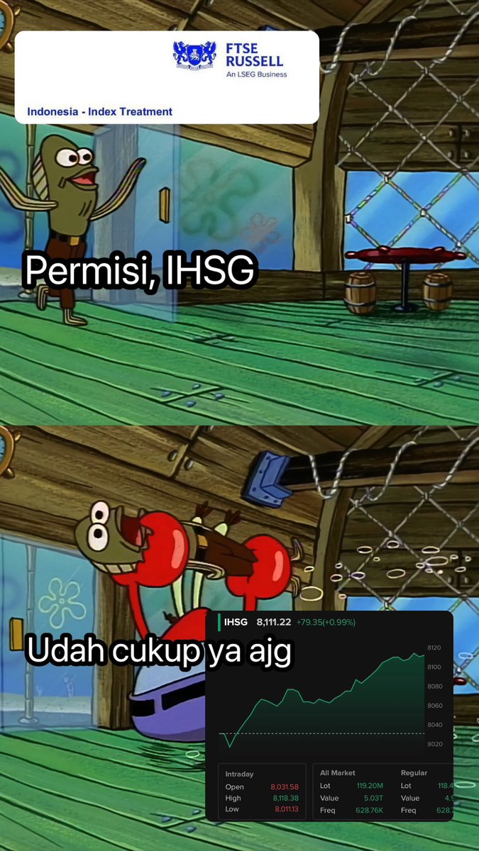 FTSE minggir dulu, IHSG lagi mau masak.