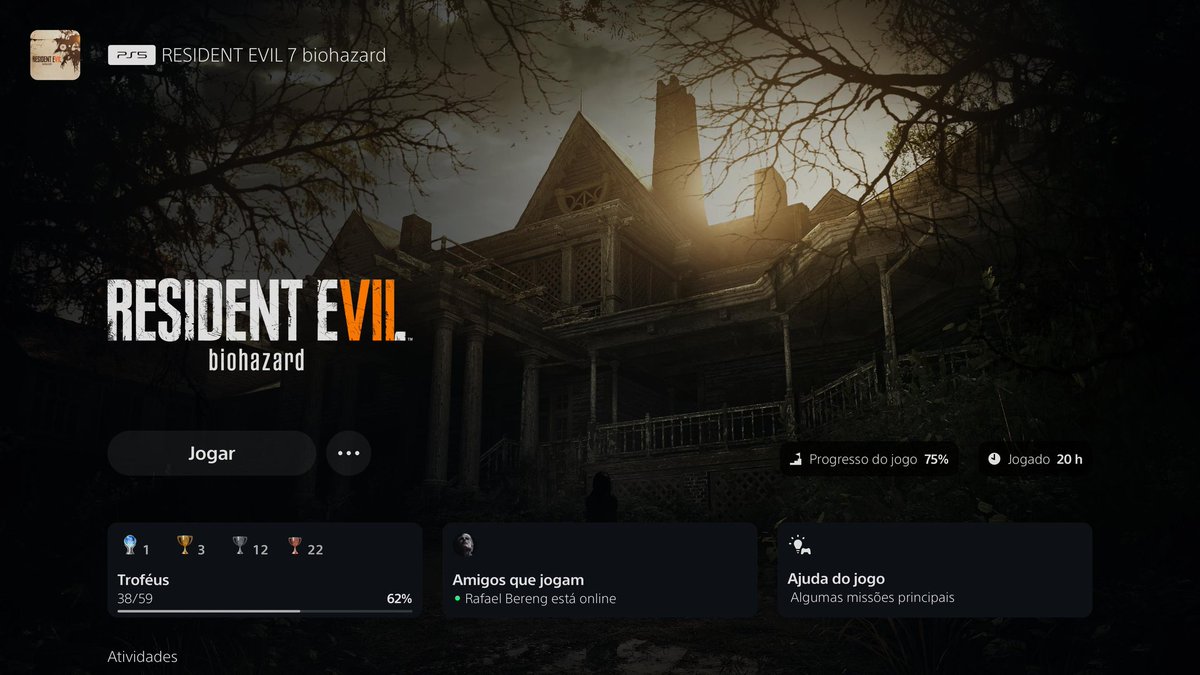 RE7 devidamente platinado. Ta Fácil no top 3 da franquia pra mim