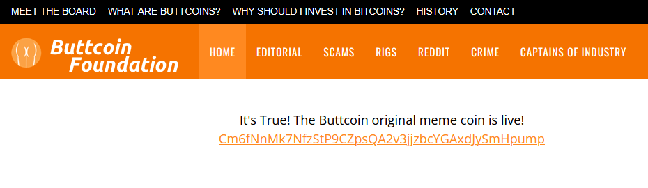 Buttcoin tweet media