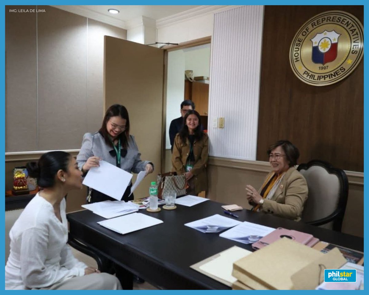 PhilstarNews's tweet photo. THE 'PRESIDENT' VISITS THE HOUSE

Rep. Leila de Lima posts a picture of her with actress Nadine Lustre in the House of Representatives.

"Madam President Nadine Lustre is in the House! 😍✨," the lawmaker quipped.

Lustre joined de Lima for the filing of bills strengthening animal welfare regulations and establishing a plant-based health program.