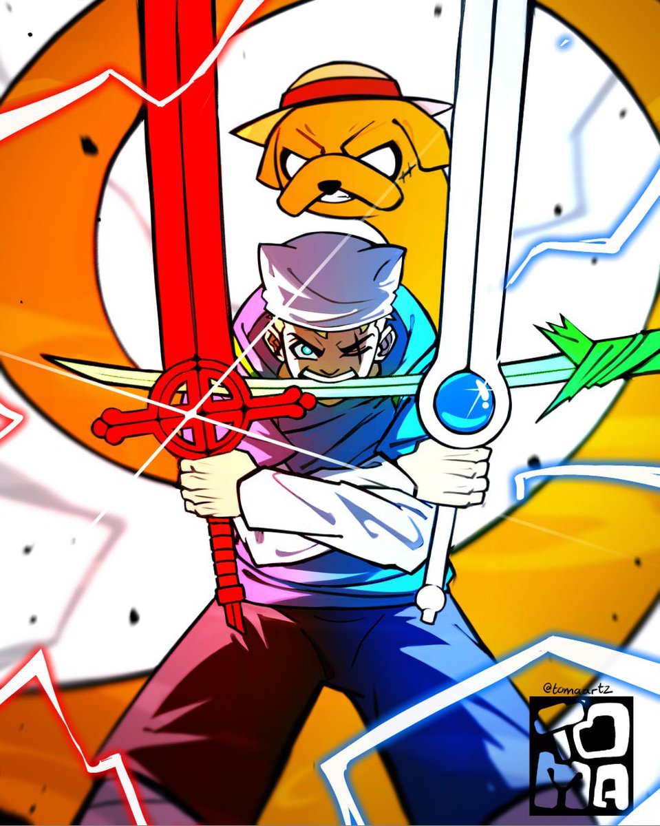 Tomaartz01's tweet image. Pirate time‼️ #adventuretime #ONEPIECE