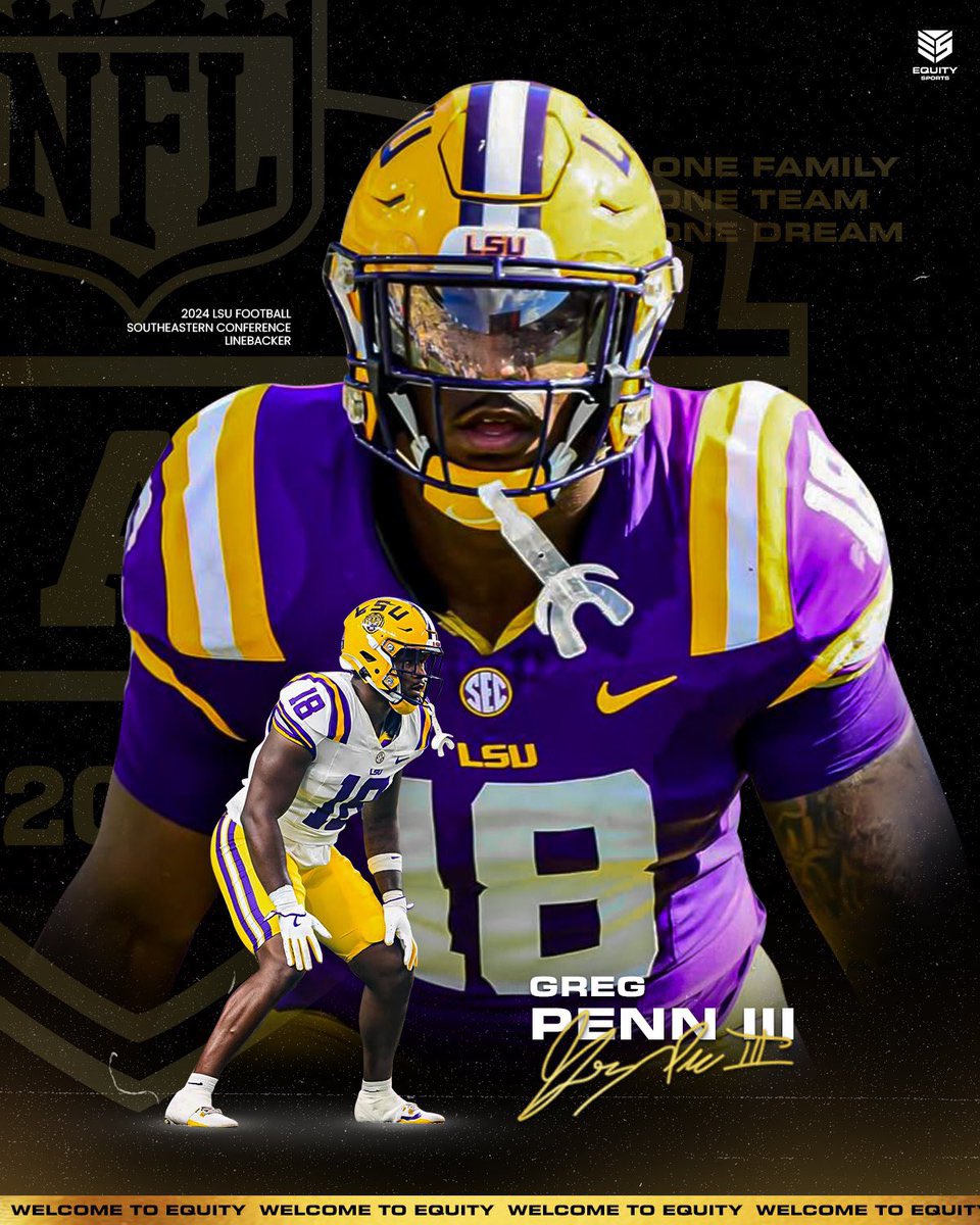 Jayxce's tweet photo. NEW: Former LSU LB Greg Penn III has joined to staff as a defensive analyst, sources confirm.

Penn was a three-year starter and wore No. 18 in 2024.

per @MattMoscona https://t.co/mc9eSotlyh
