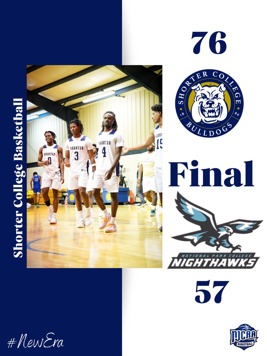 ShorterBulldog's tweet photo. 🔥 THREE STRAIGHT.
A dominant home win over National Park College 76-57 pushes us to 13–8 on the season.

#NewEra https://t.co/uBPQ3MSgmX