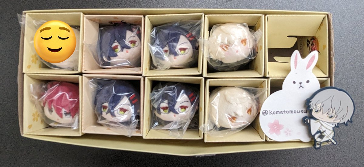 komatomousu's tweet image. 【譲渡】もちもちマスコット 刀剣乱舞 もちマス

【譲】
♡稲葉 大般若 水心子 大包平 (くじ:豊前)
☆ 村雲 (ミニ:髭切 大包平) (くじ:山姥切＆加州ポーチ)
★明石 和泉守 (軽装:陸奥守) (くじ:歌仙)
◯大和守 乱 (内番:日本号)

【求】
定価+送料

♡→◯2点
☆→◯1点

主探し中
1もちよりお気軽に