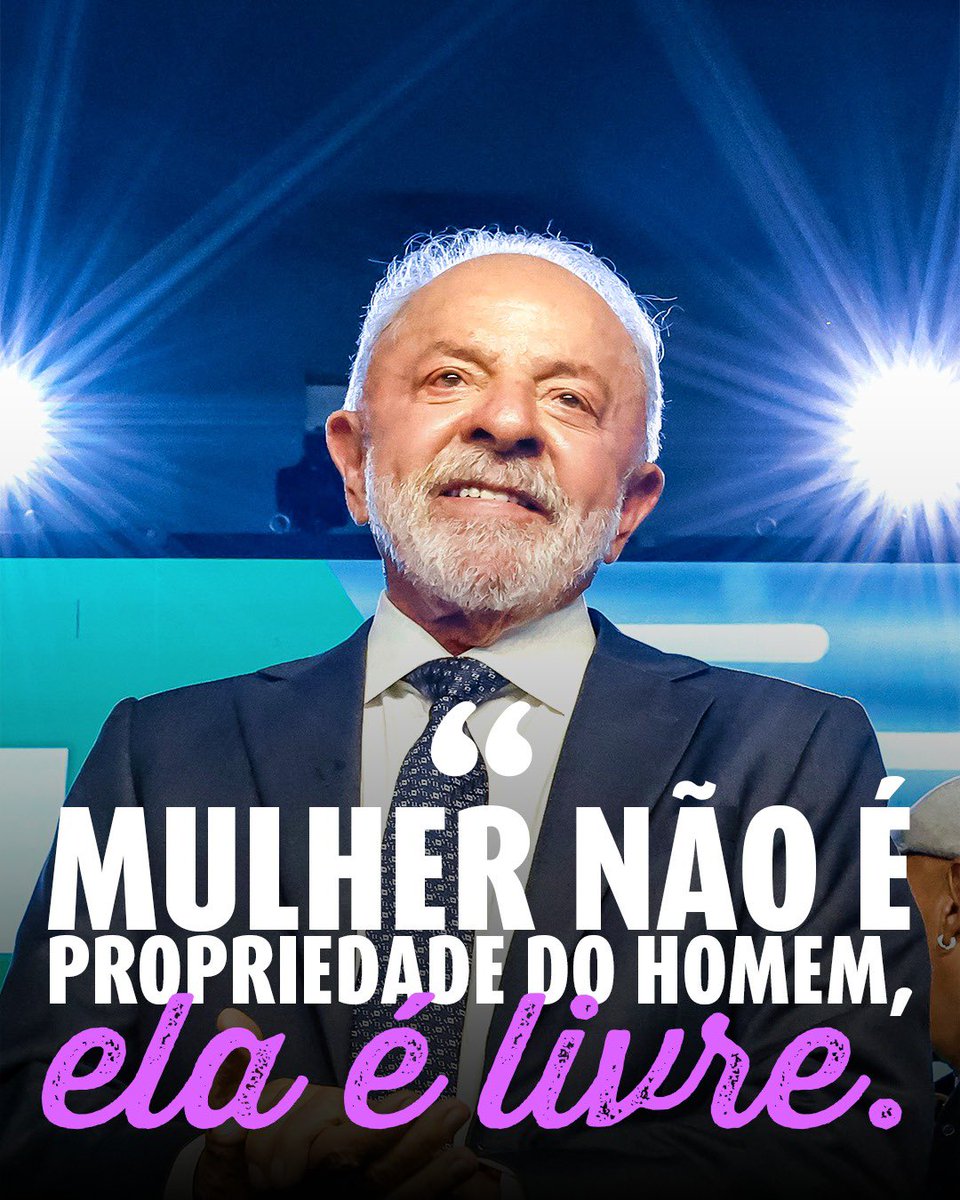 BrPelaVerdade's tweet image. Lula reforçou uma ideia simples e necessária: Mulher não é propriedade de ninguém, é livre e precisa viver sem medo. Políticas públicas, proteção e respeito fazem parte desse compromisso!

👉 Compartilhe e ajude essa mensagem a chegar mais longe.