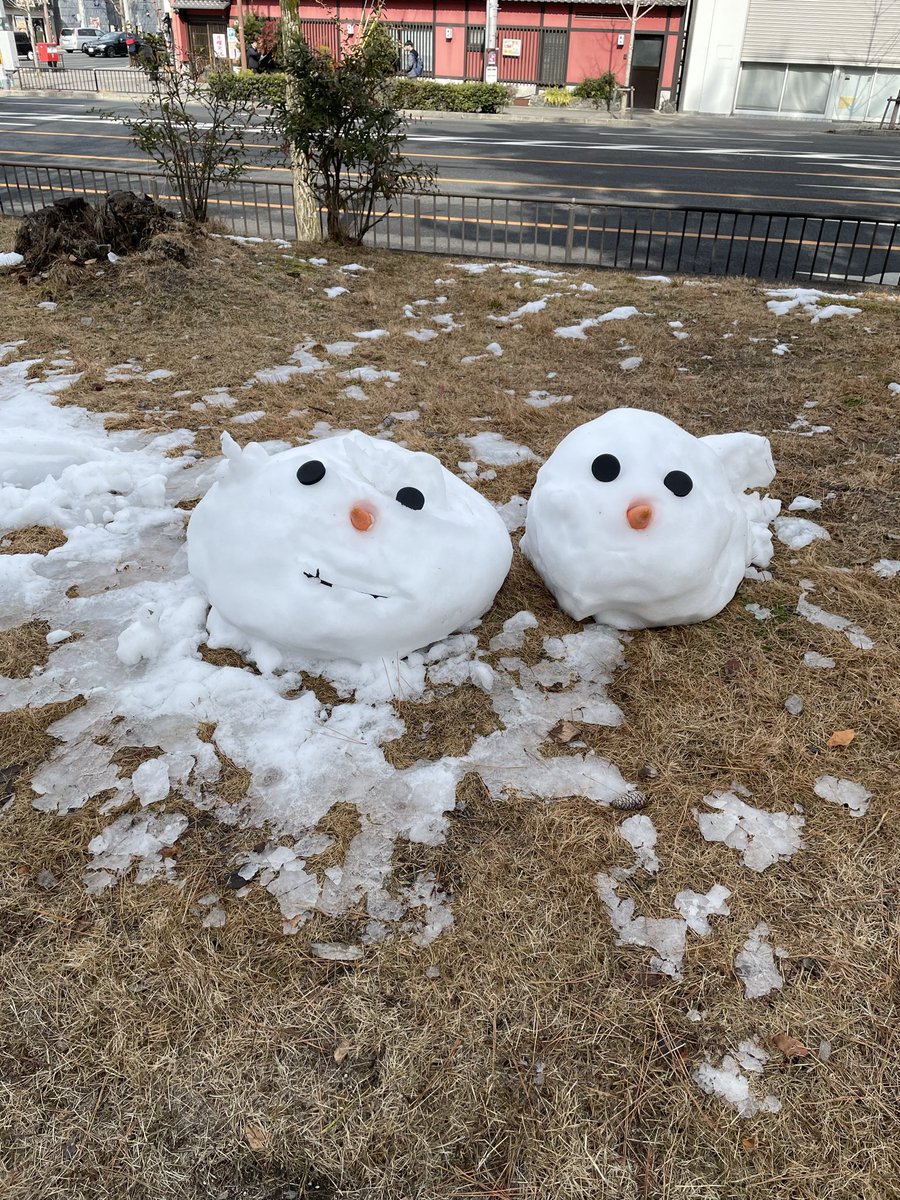 追試監督終わって深草帰るとこ。京大にはまだ結構雪が残ってた。