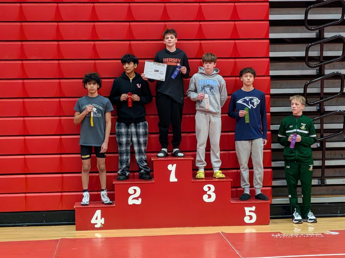 billydugan2029's tweet photo. This weekend I finished 1st in the Mid-Suburban League Conference Freshman Tournament. @HerseyWrestling https://t.co/k2YFUS7dwC