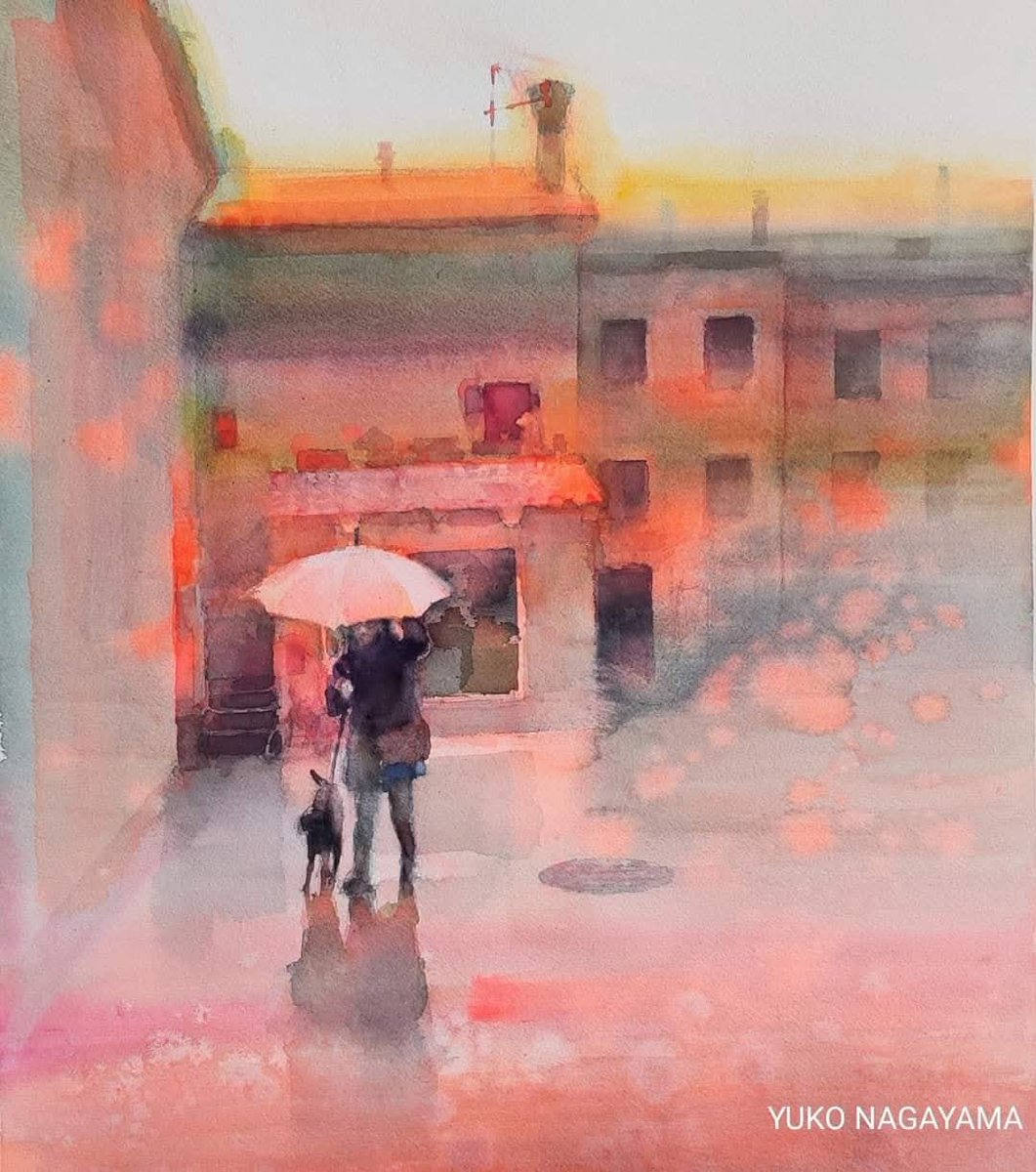 yuko_nagayama's tweet image. 雨の日