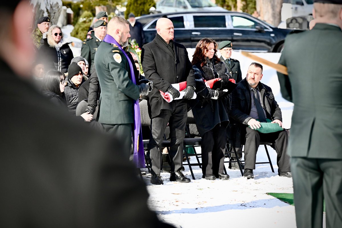 NedKurucMP's tweet photo. Today we laid a Canadian hero to rest. 

Gunner Sebastian Halmagean ☦️

Lest we forget.🇨🇦 https://t.co/tRLcqrDf4F