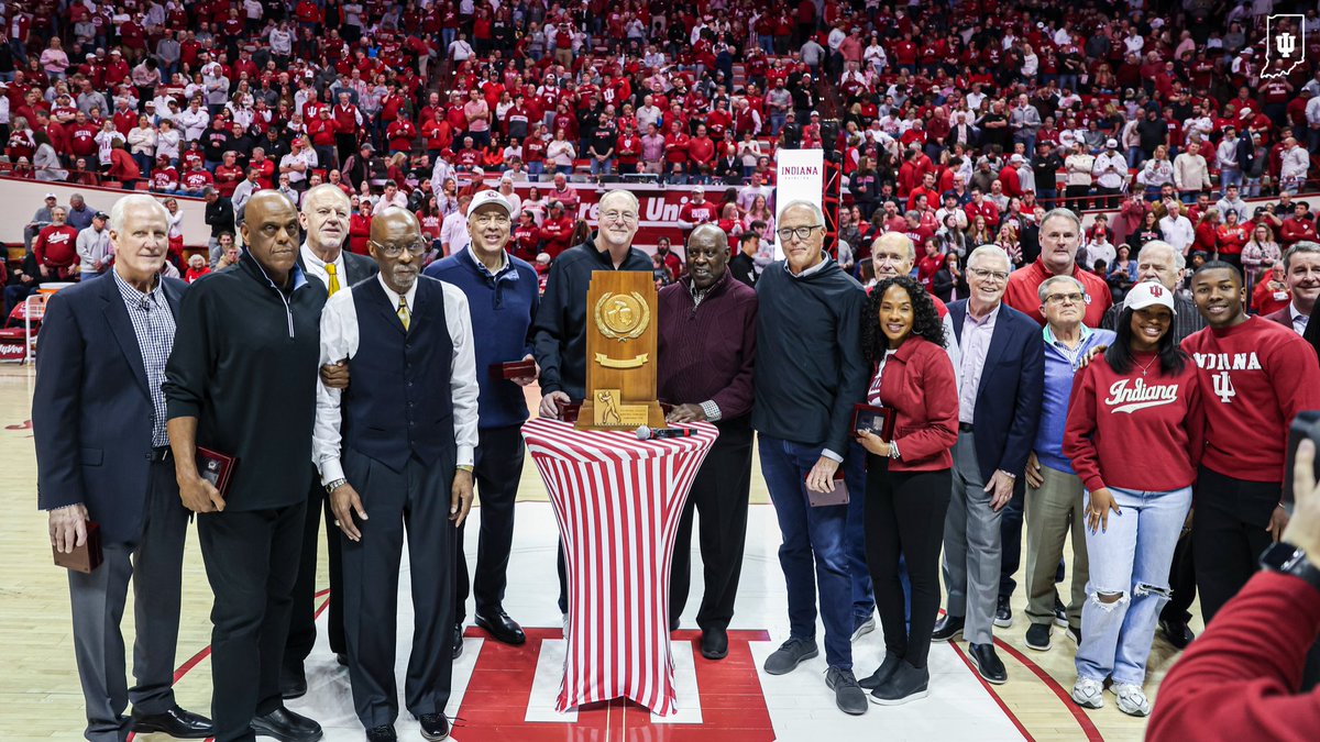 IndianaMBB's tweet image. An honor to recognize &amp;amp; celebrate the 50th anniversary of our 1976 national championship team! 🙌