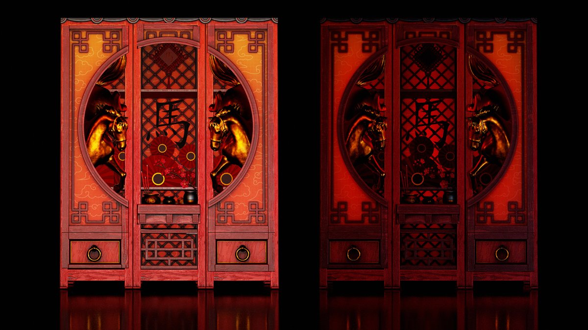 Haiii!! with the Lunar New Year coming up I thought I'd make this Lunar Horse Shrine Locker with Glow for <a href="/playrust/">Rust</a> ^^! Hope you like and be sure to vote below!

Workshop : steamcommunity.com/sharedfiles/fi…