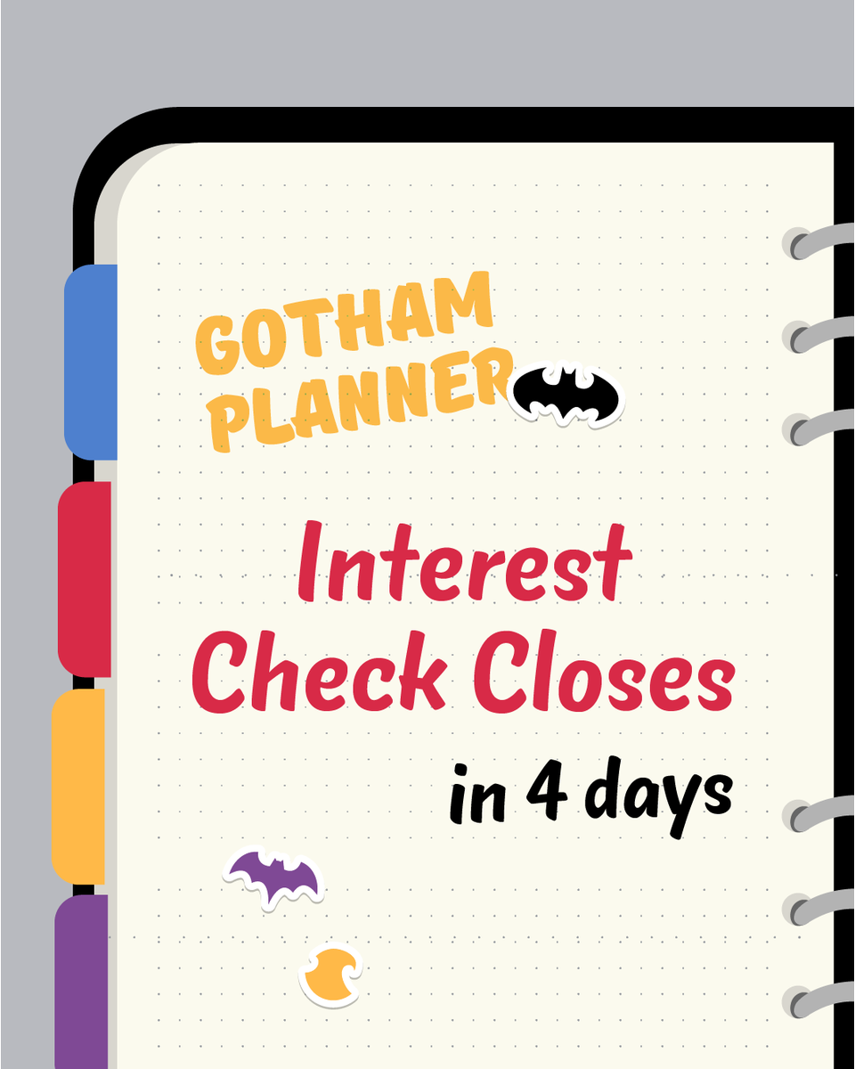 Gotham Planner || CANCELLED tweet media