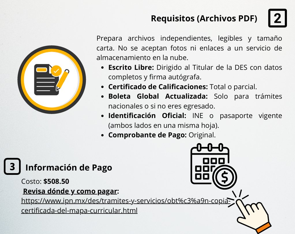 ENMH_Oficial's tweet photo. 📷 COMUNIDAD ESTUDIANTIL
Si requieres tramitar una Copia Certificada del Mapa Curricular de tu carrera, revisa la siguiente información para obtener este documento oficial.
Documento completo 📷
https://t.co/GGGNKShRHs https://t.co/9Uneyr56Um
