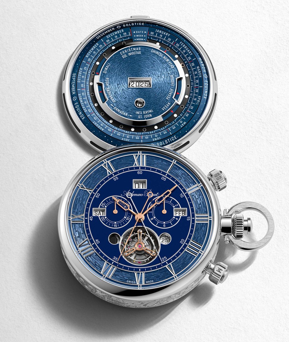cotedesmontres's tweet image. #AudemarsPiguet unveils Its 150 Heritage #PocketWatch with a #UniversalCalendar - A creation that celebrates the history of #humankind, bridging centuries of #astronomical observation, technical mastery and #craftsmanship…
@AudemarsPiguet 
lacotedesmontres.com/en/The-portal-…
