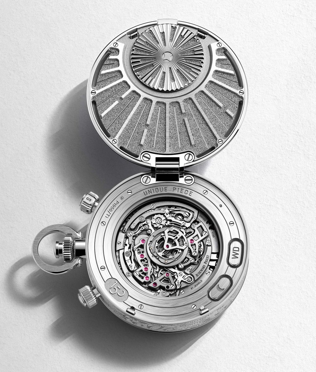 cotedesmontres's tweet image. #AudemarsPiguet unveils Its 150 Heritage #PocketWatch with a #UniversalCalendar - A creation that celebrates the history of #humankind, bridging centuries of #astronomical observation, technical mastery and #craftsmanship…
@AudemarsPiguet 
lacotedesmontres.com/en/The-portal-…