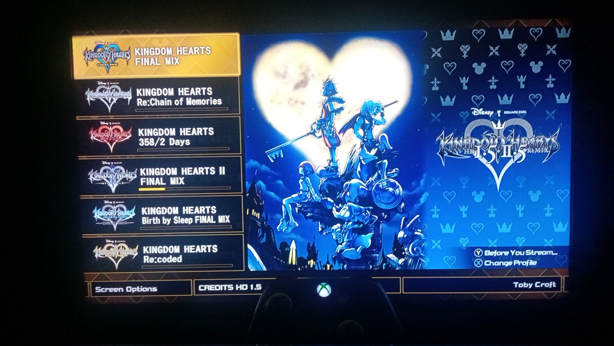 Agora tenho todos os Kingdom hearts!!! Falta só o 4 💚 cara eu amo o Xbox!!!  #Xbox