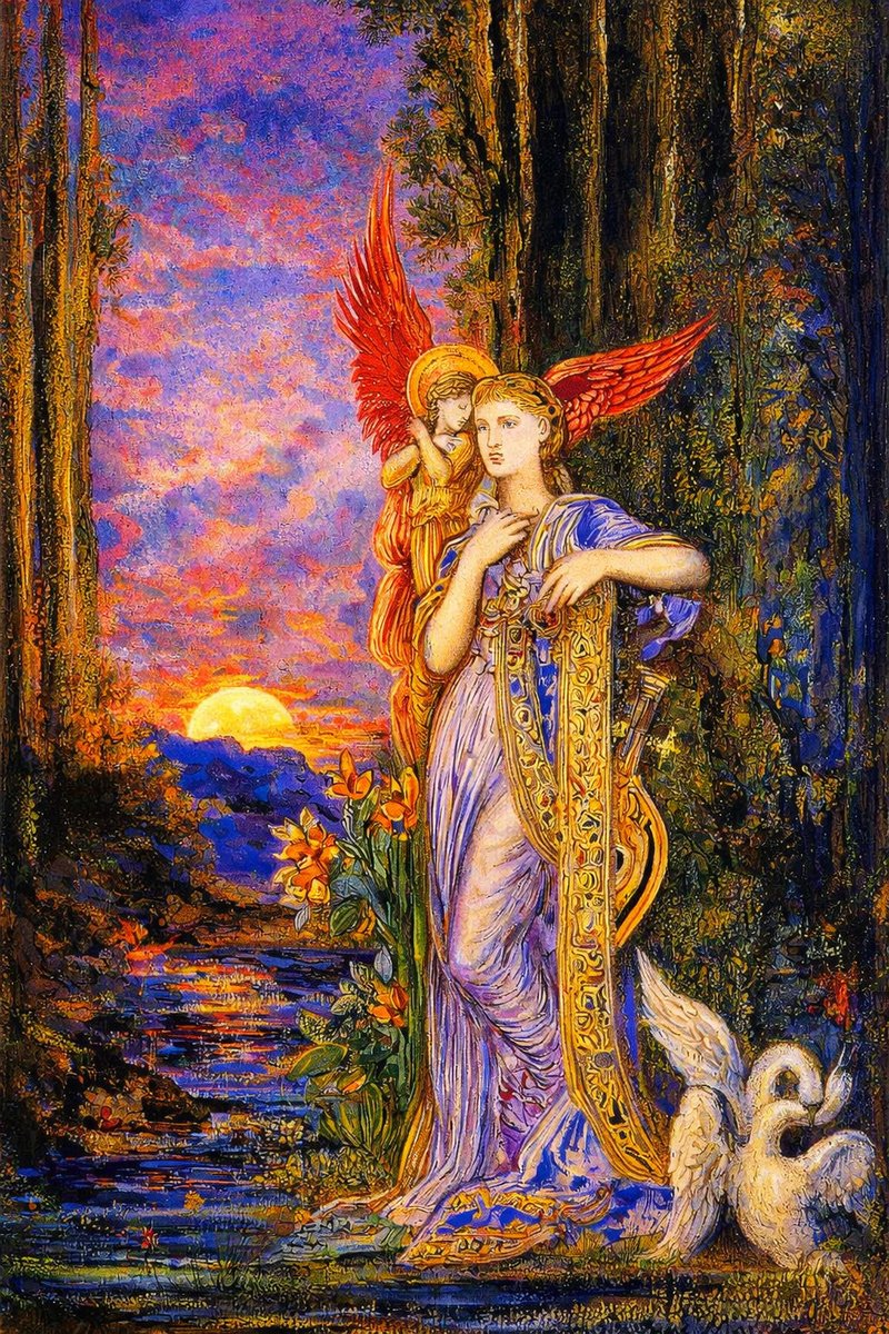 dreamerbook's tweet image. 'Inspiration'  by Gustave Moreau, 1893