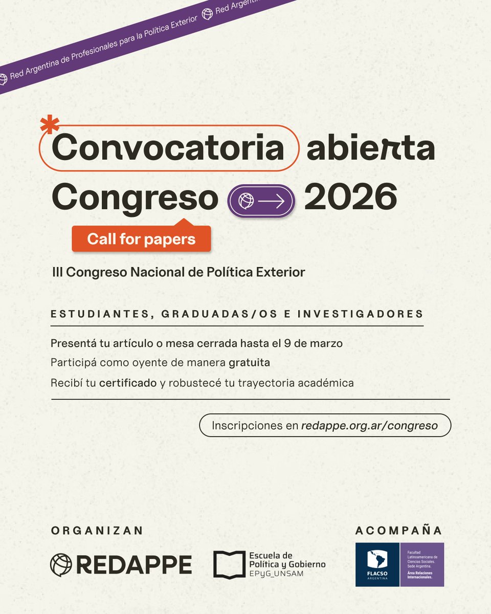 Relaciones Internacionales FLACSO Argentina tweet media