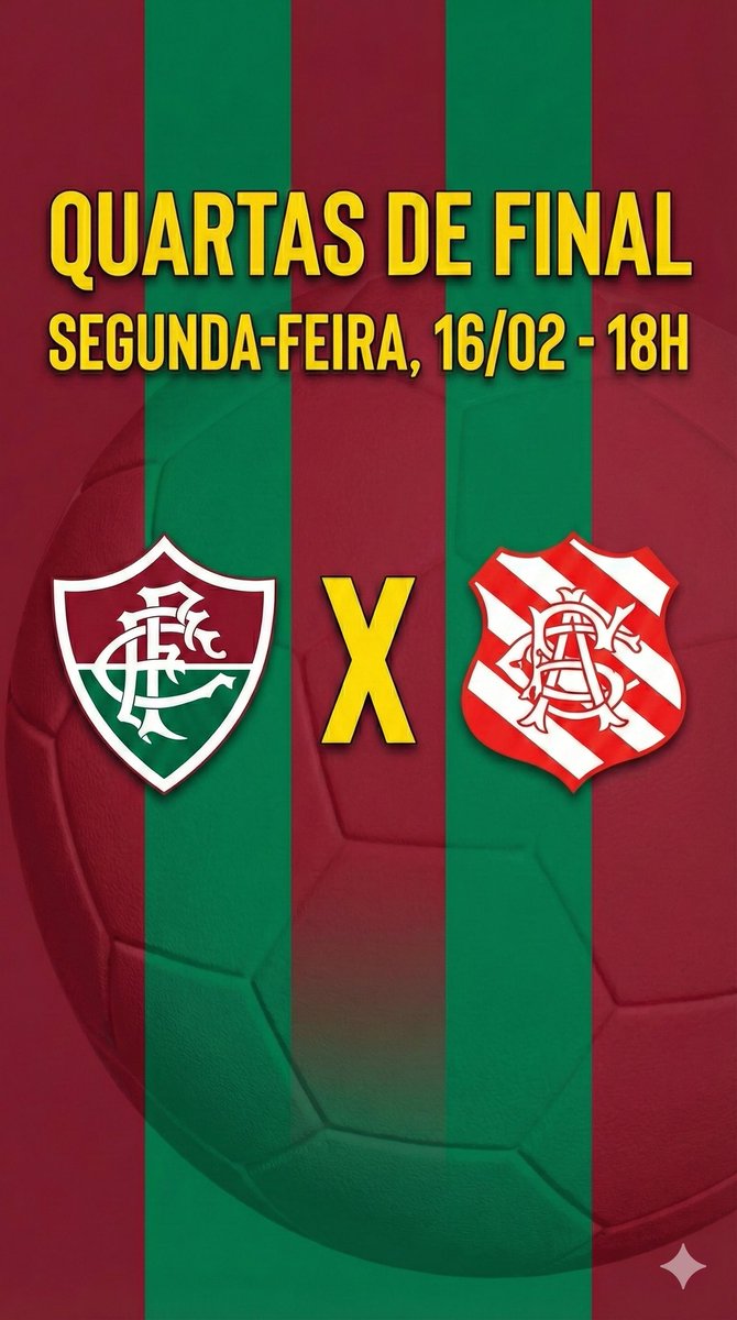 pedro_estima's tweet photo. 🇭🇺 DATA DEFINIDA, TRICOLOR! 🇭🇺
​A FERJ confirmou: nossa decisão pelas Quartas de Final do Carioca será na segunda-feira! É jogo único e vale vaga na semi. Vamos juntos buscar essa classificação!
​⚽ Fluminense x Bangu
📅 Segunda, 16/02
🕕 18h
​Qual a ESTIMAtiva pro jogo? https://t.co/fSJaCjRMPz