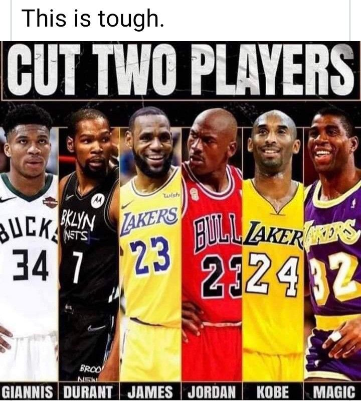 FastbreakHoops5's tweet photo. Who you cutting? https://t.co/9xqwS5Qn2O