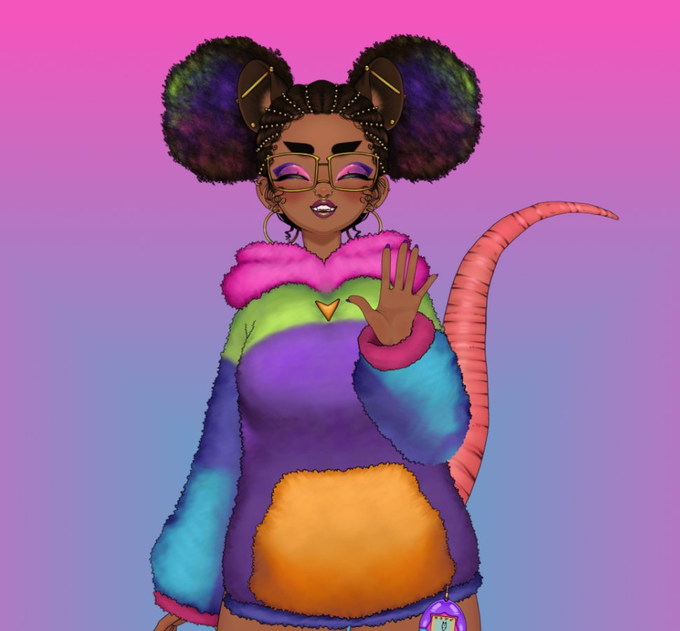 We've reached Day 9 of Black History Month and today's highlight is the Tamagotchi Collecting Opossum <a href="/MomoplushVT/">Momo 👾 💫Opossum - On Bsky</a>! Momo streams a variety of content, such as games, art(btw they do AMAZING work) and more! Whether it's games, music, art, or Tamagotchi, you're in for a cozy time!
