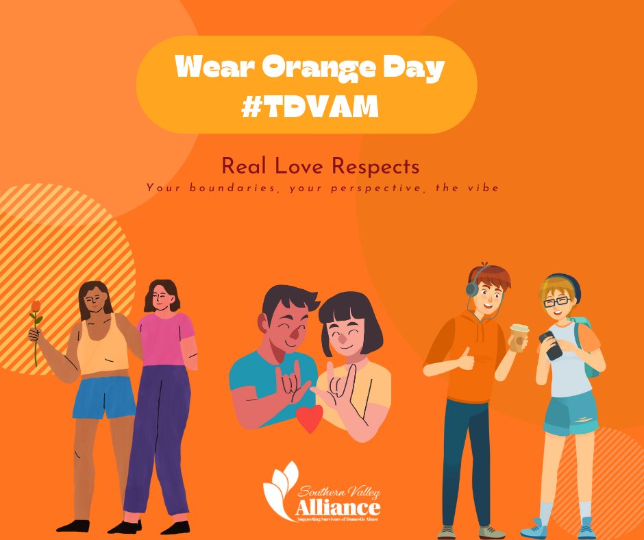 Did you know that orange is the color of Teen Dating Violence Awareness Month?
Today teens, educators and people of all ages are wearing orange to raise awareness and show support that everyone deserves a healthy relationship, and a #RealLoveRespects #TDVAM2026
